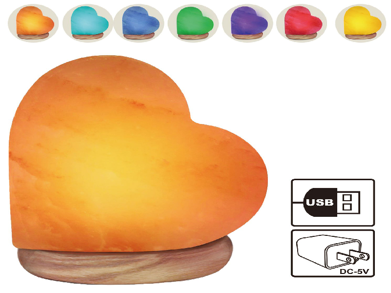 Heart Shape Salt Lamp (USB)