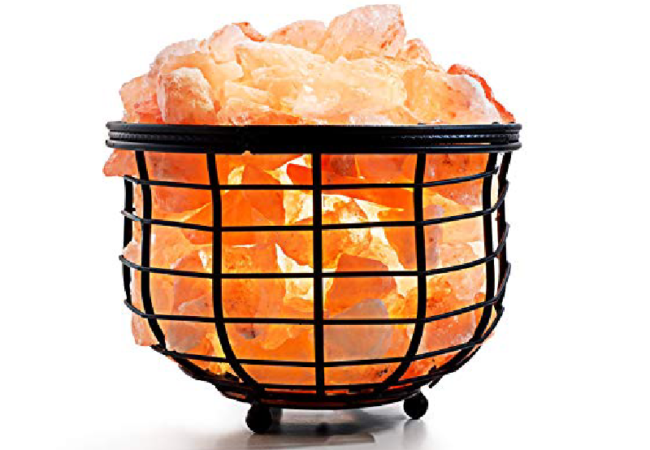 Bowl Iron Salt Basket Lamp