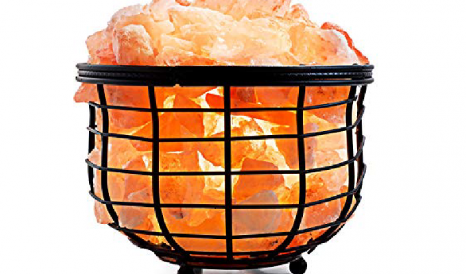 Bowl Iron Salt Basket Lamp