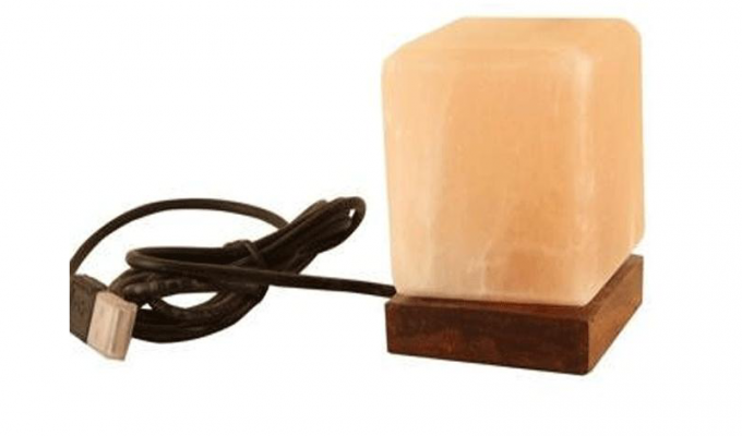Cube Shape Salt Lamp (USB)