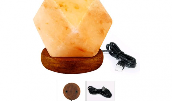 Diamond Shape Salt Lamp (USB)