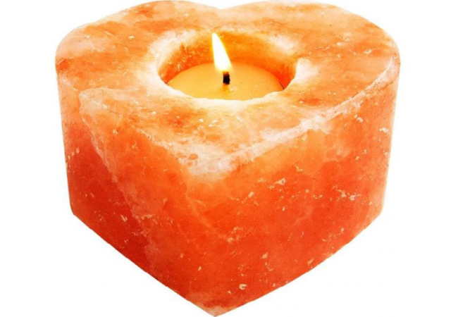 Khewra Heart Candle Holder