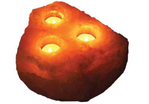 Khewra Natural (03 Holes) Candle Holder