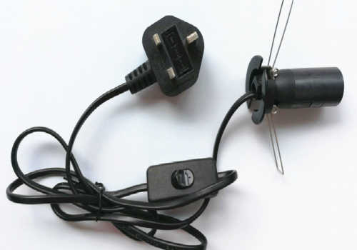 UK Salt Lamp Cord Cable 3-Pins