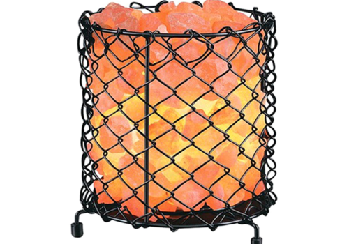 Net Iron Salt Basket Lamp