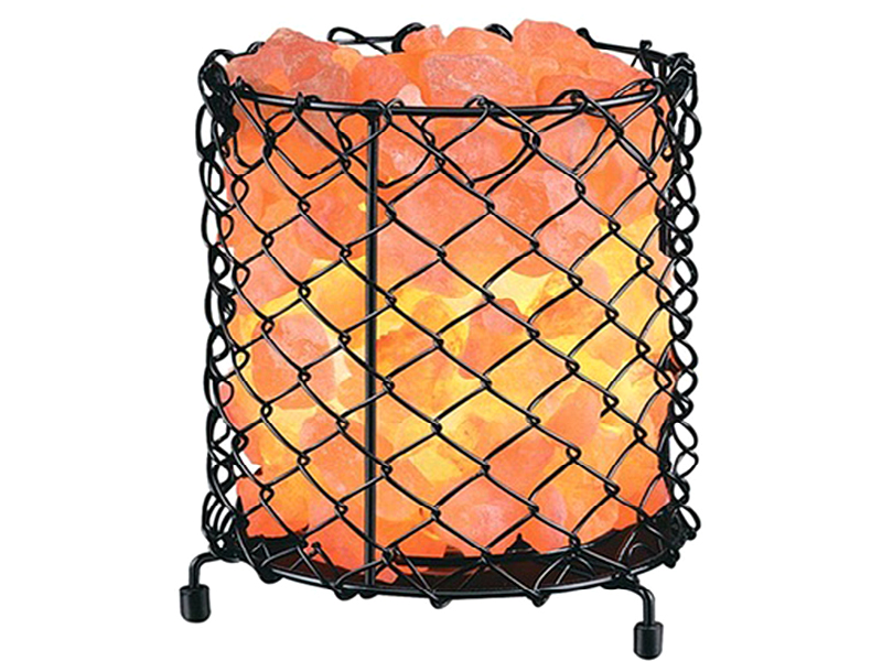 Net Iron Salt Basket Lamp