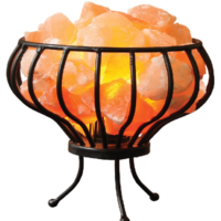 Oval Iron Salt Basket Lamp