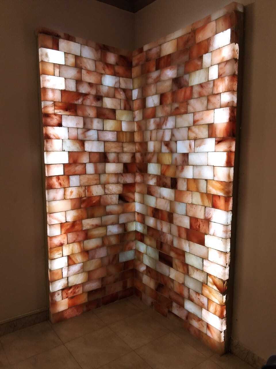 Beautiful And Healthy Salt Bricks Decoration Walls